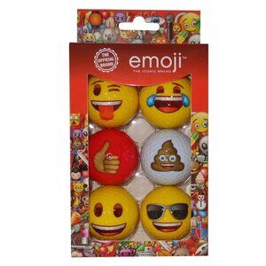 Emoji Golf Balls - 6pk: Sports Balls